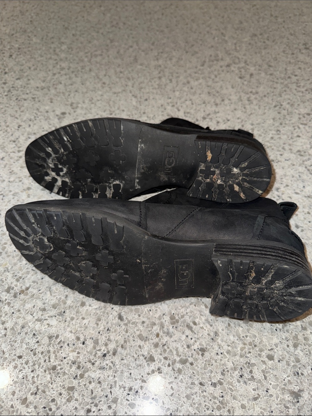 UGG Black Suede Aureo II Ankle Boots WATERPROOF - Picture 5 of 5